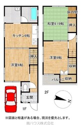 神前駅 徒歩11分 1階の物件間取画像